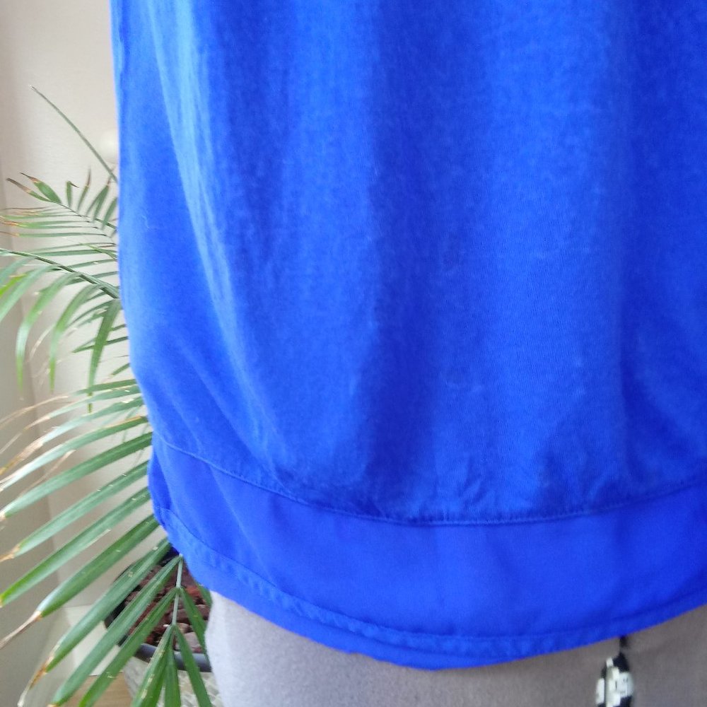 H&M Blue Blouse with Chiffon Trim - Picture 5 of 9